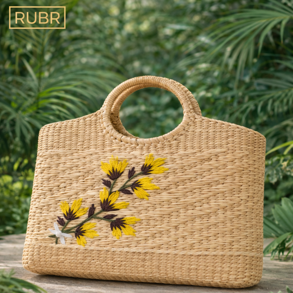 Carry sunshine Tote bag, woven by hand. 🌼