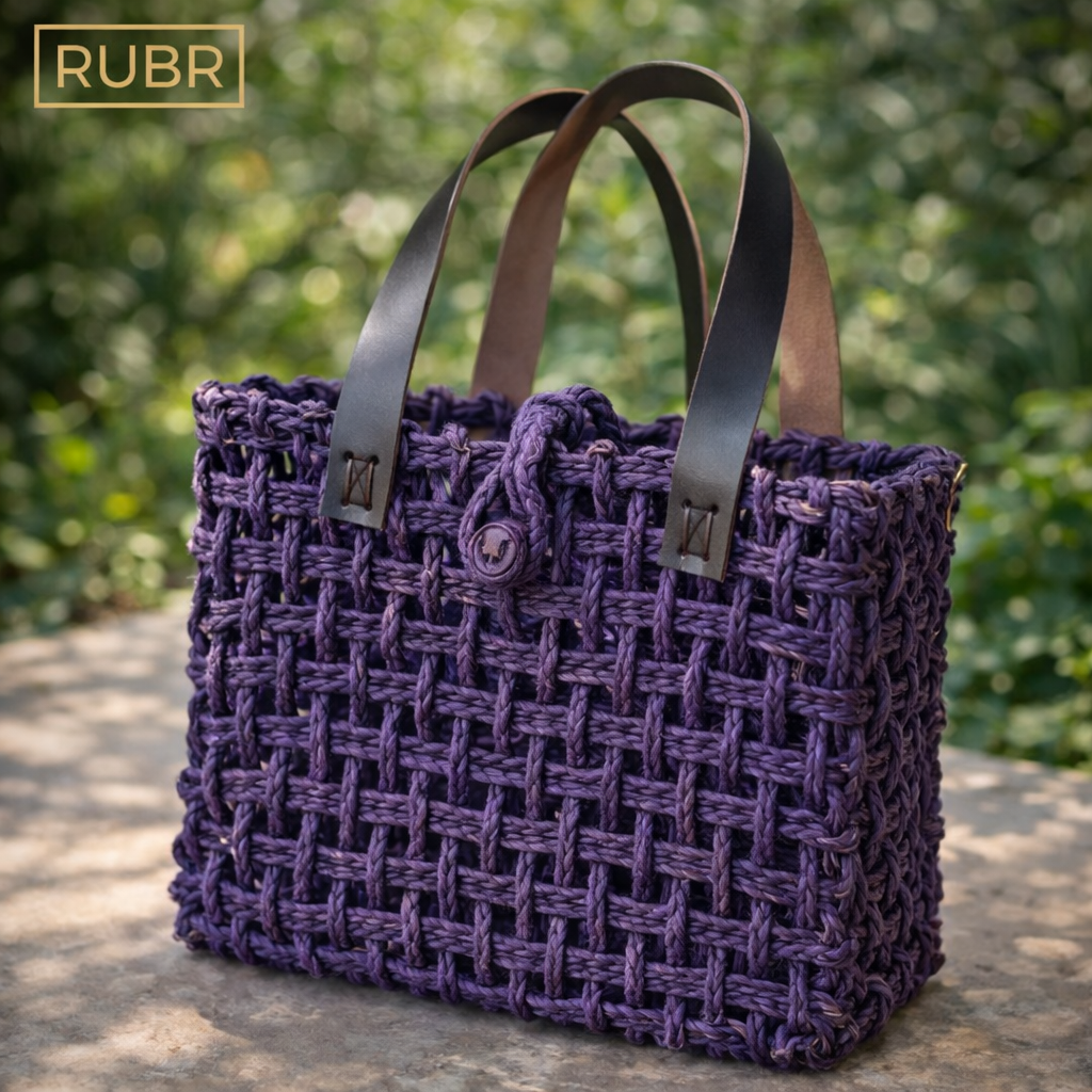 Violet Loom Statement Tote